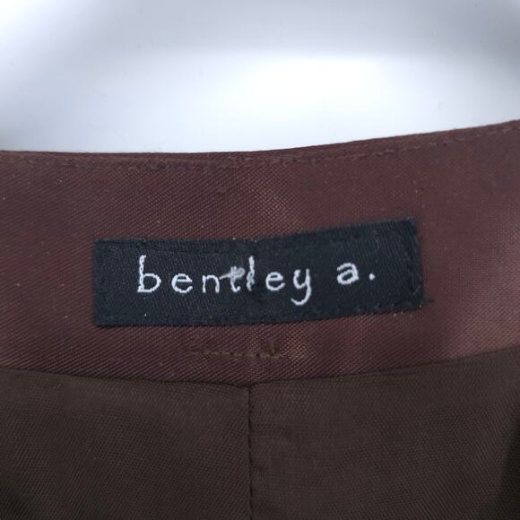 Bentley A. Tweed Dark Acadamia Plaid Hook & Latch Wool Blazer Contrast Trim M - Picture 9 of 15